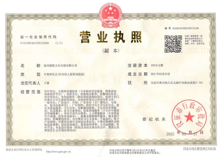 楚歌文化传媒有限公司